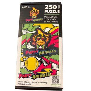 Party Animals Baseball 250 Piece Jigsaw Puzzle 11"X16" Banana Ball New Sealed